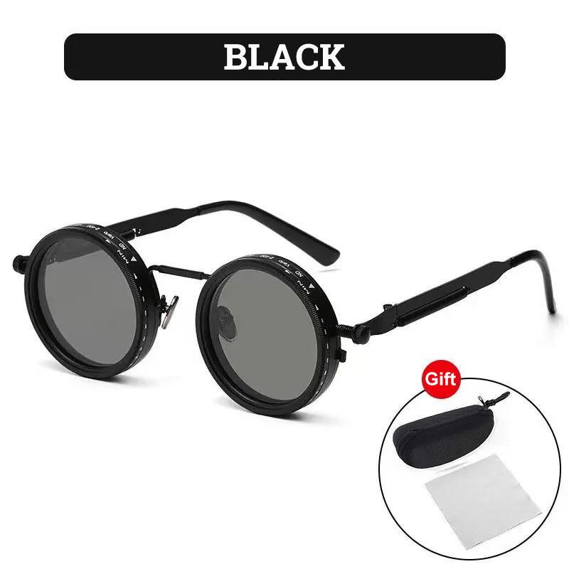 Steampunk Adjustable Tint Sunglasses – 1-9 Stop Nd Filter, 360° Polar… – ❤️