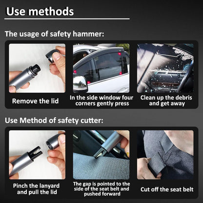 Emergency Car Escape Tool – Tungsten Steel Window Breaker & Seat Belt… – 🚨 Be