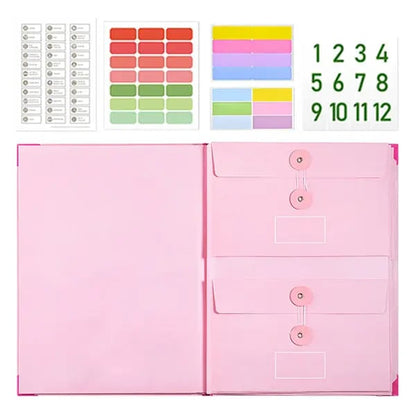 Accordion File Organizer Manila Pocket Document Folder For Passports,… –
