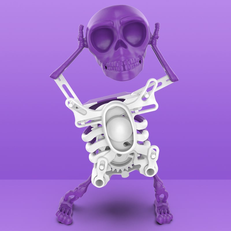 Dancing & Swinging 3d Skull Toy – Music-reactive, Durable Plastic | D… – 🎉 A