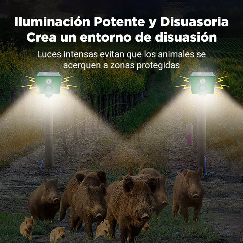 Luces De Advertencia Solares Repelentes De Bestias Con Volumen Alto[f… – ✅