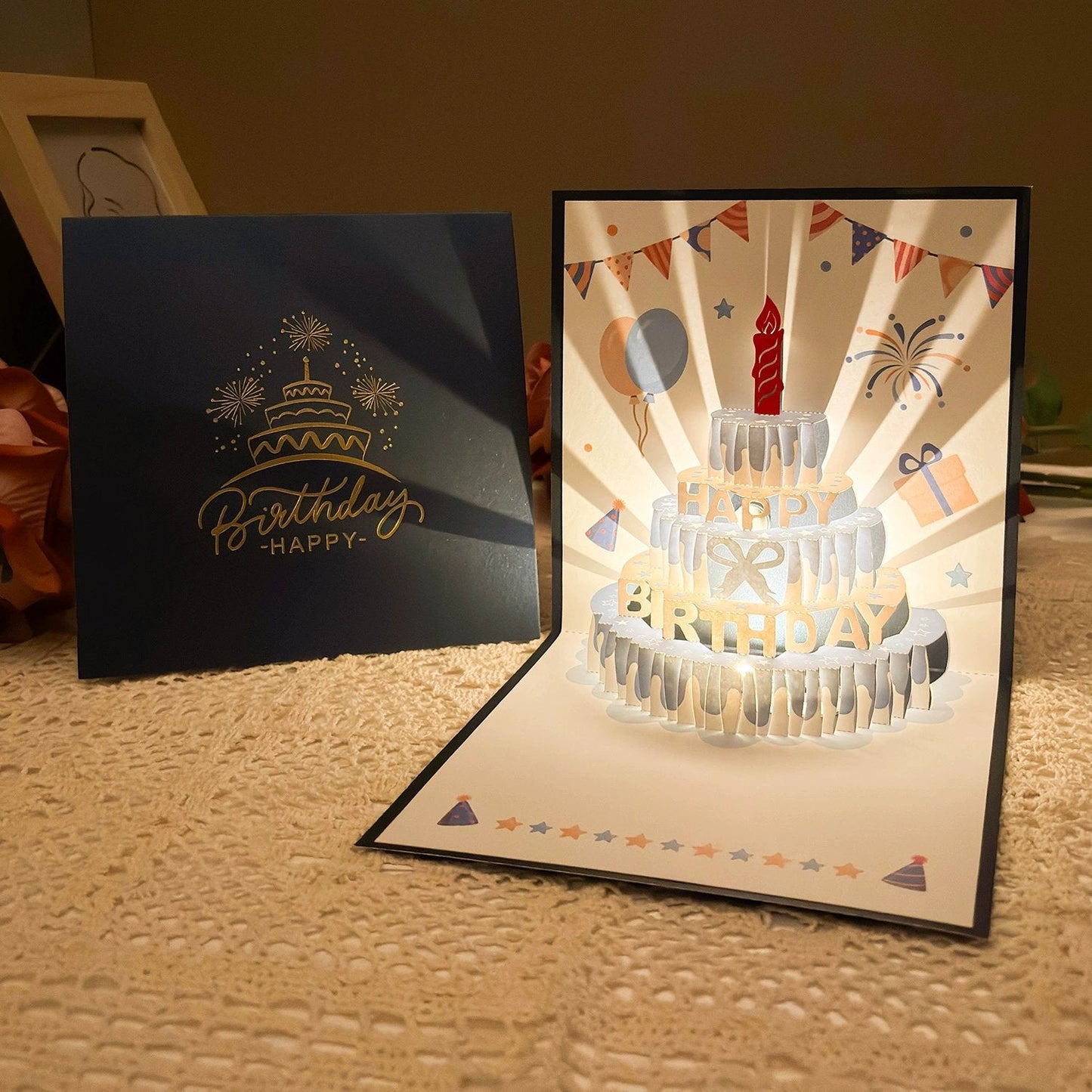 D Pop Up Birthday Card With Led Light & Music – Birthday Card | With… – 🎂 The