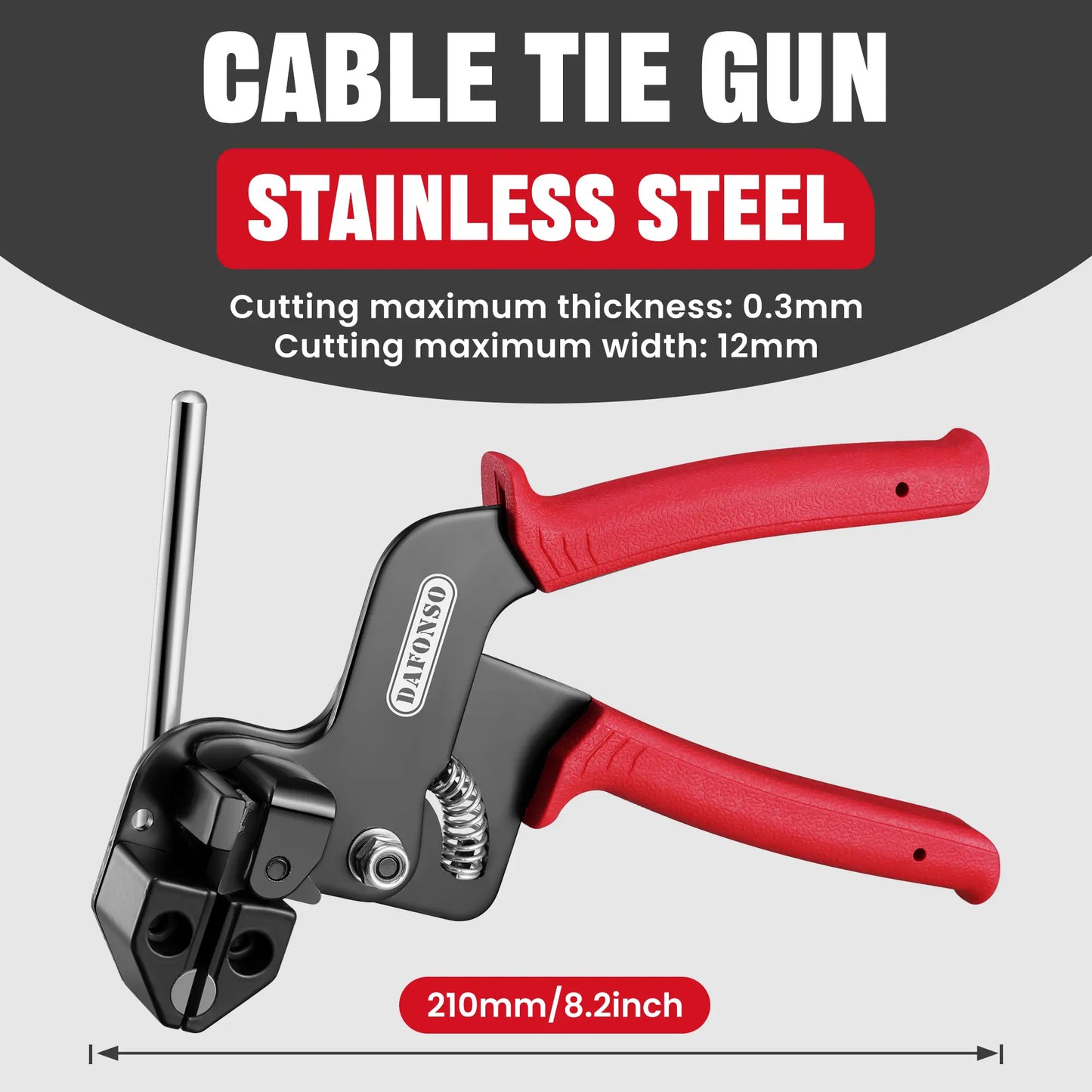 Stainless Steel Cable Tie Gun Kit — 100PCS Heavy Duty