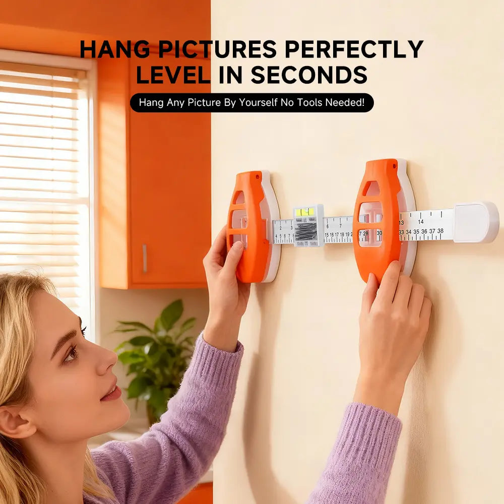 Picture Hanging Tool with Level & Ruler