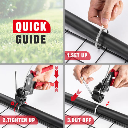 Stainless Steel Cable Tie Gun Kit — 100PCS Heavy Duty