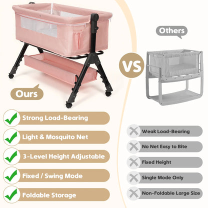 3-in-1 Baby Bassinet Bedside Sleeper