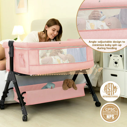 3-in-1 Baby Bassinet Bedside Sleeper