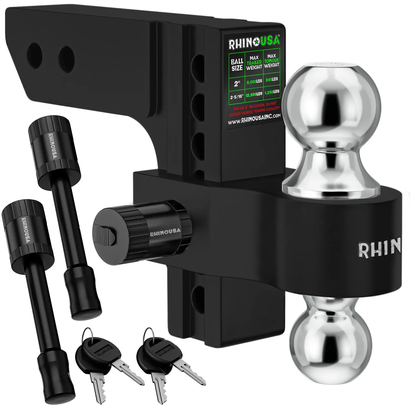 Heavy Duty Adjustable Drop Hitch