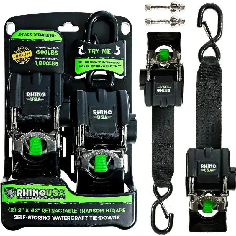 Retractable Boat Trailer Tie Down Straps 2PK | Buy X Get X FREE