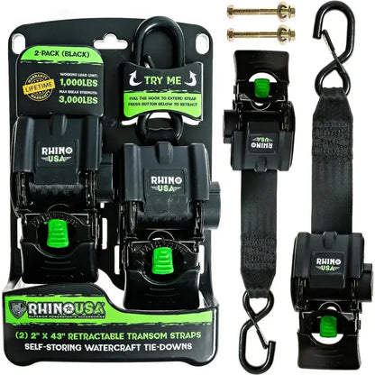 Retractable Boat Trailer Tie Down Straps 2PK | Buy X Get X FREE