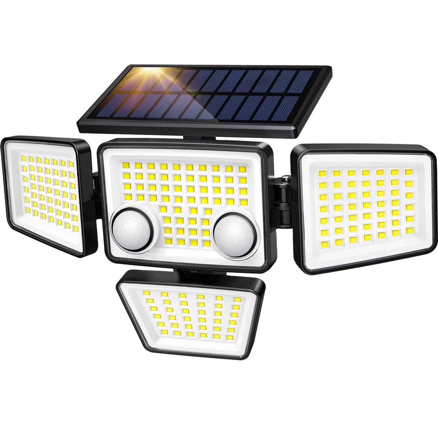 Solar Motion Sensor Light 4-Head 3000LM