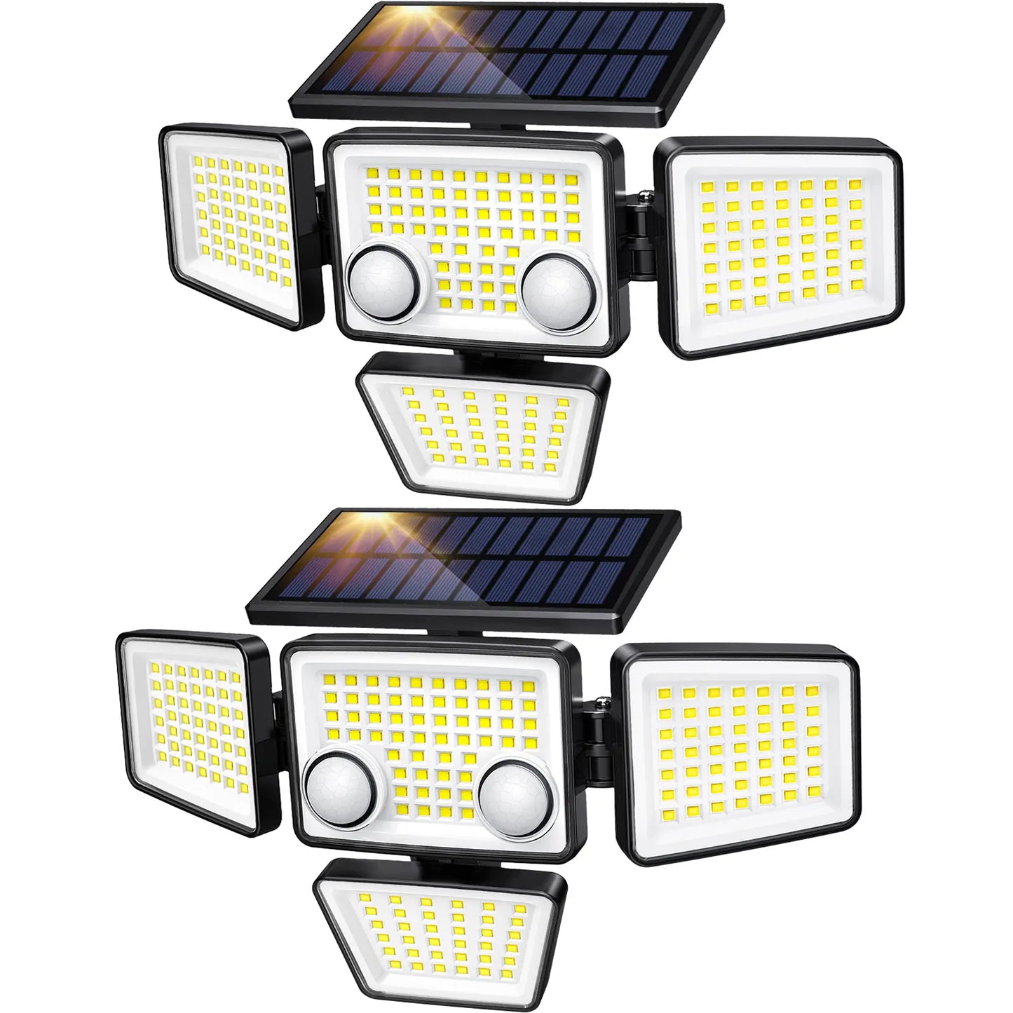 Solar Motion Sensor Light 4-Head 3000LM