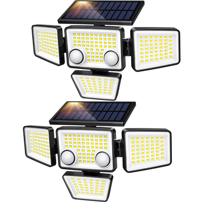 Solar Motion Sensor Light 4-Head 3000LM
