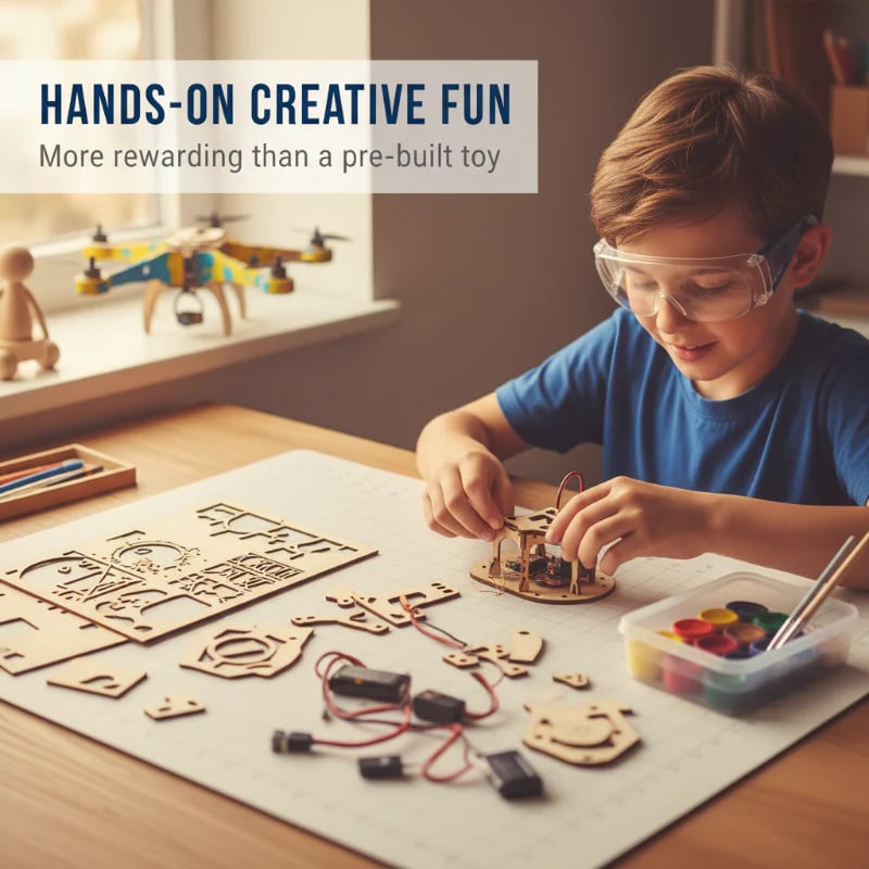 Kids Diy Wooden Drone Building Kit – Kids Wooden | Drone Building | K… –