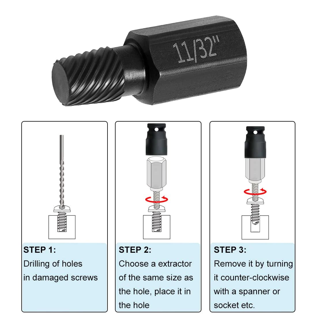 Broken Head Bolt Screw Cap Extractor Broken Head Screw Hexagon Socket… – ✨ Main
