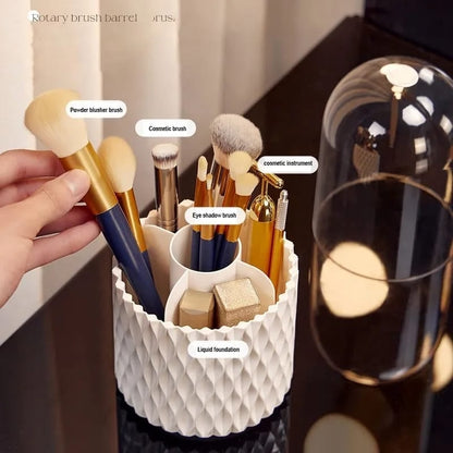 Spinning Makeup Brush Holder – Multi-compartment, Transparent, E… – 🔥 Hurry And