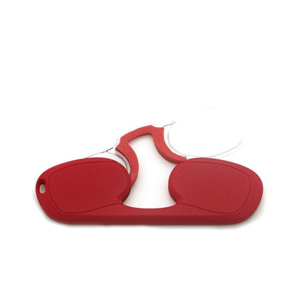 Portable Mini Nose Clip Reading Glasses – Lightweight 50g, Silicone N… – A