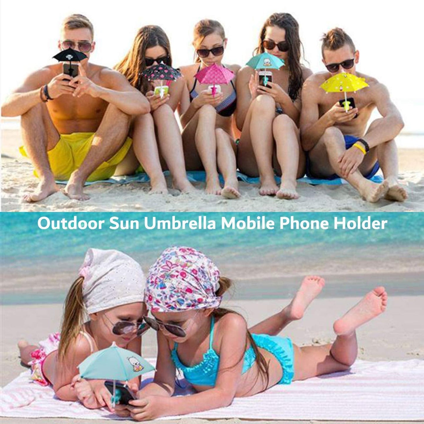 Cute Phone Umbrella With Suction Cup Stand – Anti-glare, Rainproof, P… – ✨ The