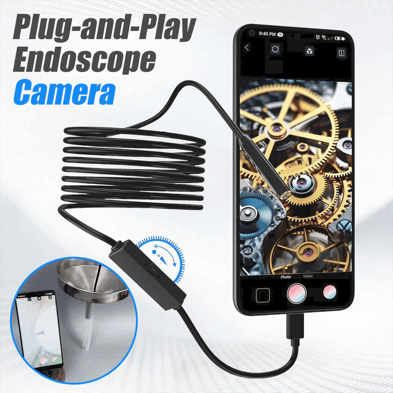 Plug-and-play Endoscope Camera - Compatible With Android & Iphone & I… – Turn