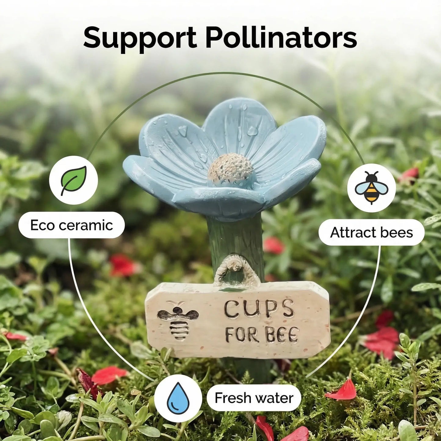 Flower-shaped Bee Watering Station – Flower-shaped Watering | Station… – Don't