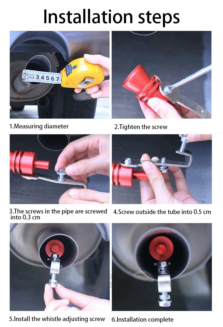 Turbo Sound Whistle Exhaust Pipe Roar Maker