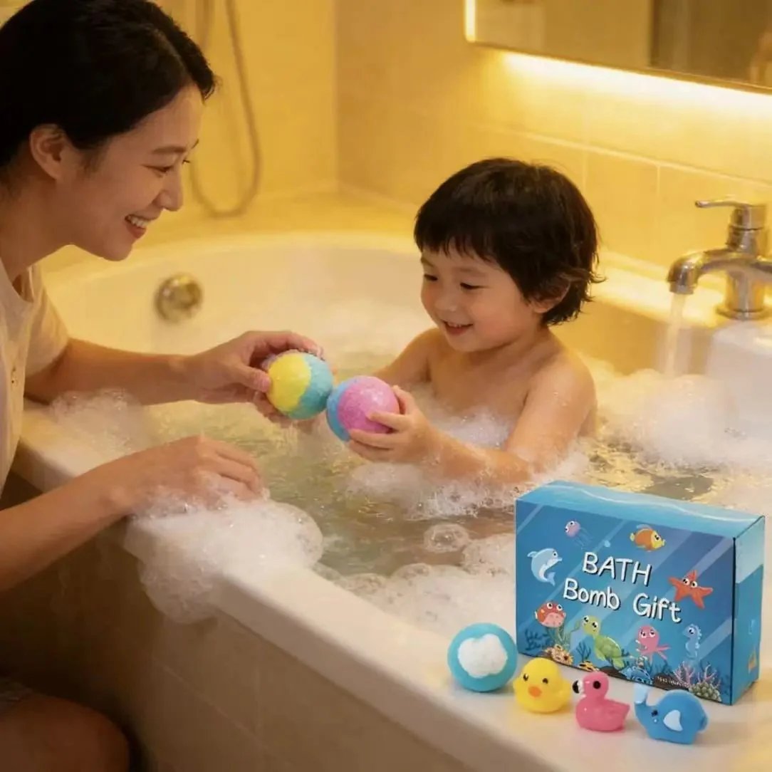 Kids Bath Bombs With Surprise Animal Toys Inside – Natural, Mega Bubb… – ❤️ All