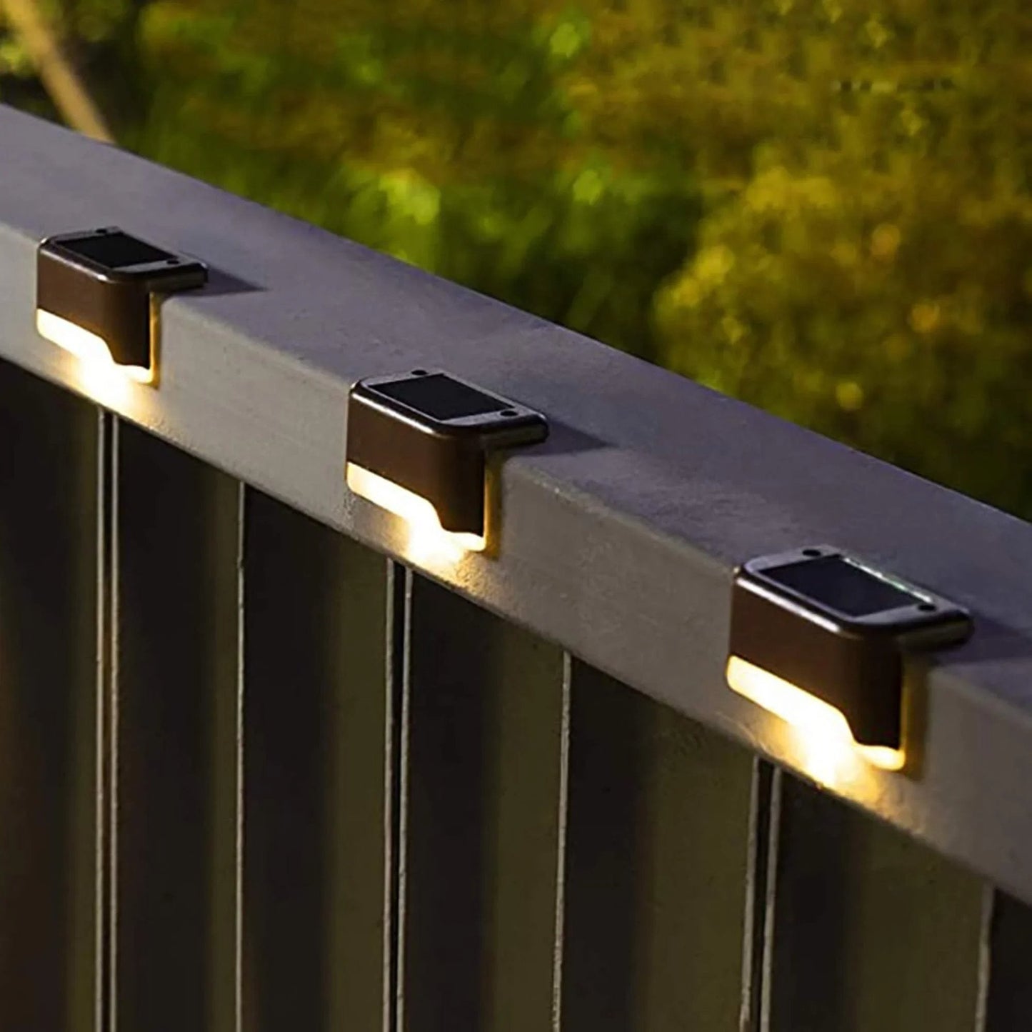 Solar Deck Lights Outdoor – Waterproof, Auto On/Off, No Wiring (4-Pack)