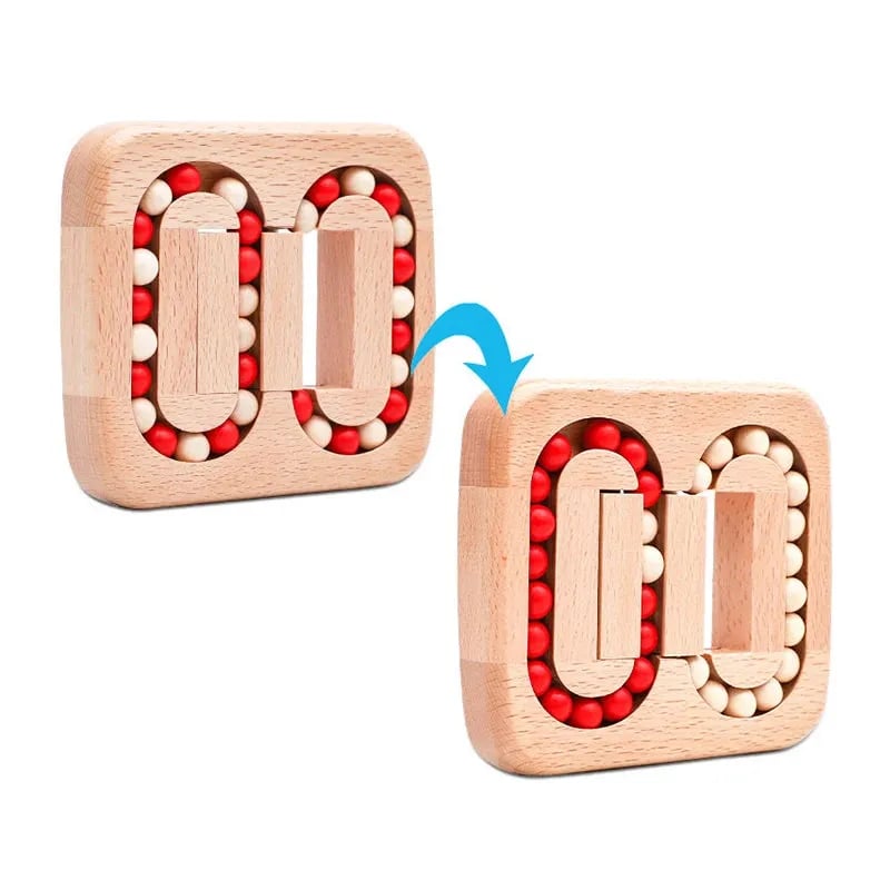 Rotating Magic Bean Fidget Puzzle Toy – Wooden Brain Teaser | Stress … – 🆕 Get