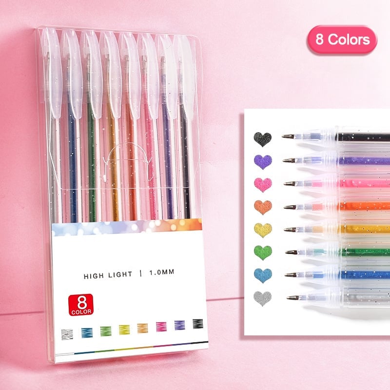 Glitter Gel Pen Set – Glitter | Best Value | Everyday Use – Don't Forget To Get