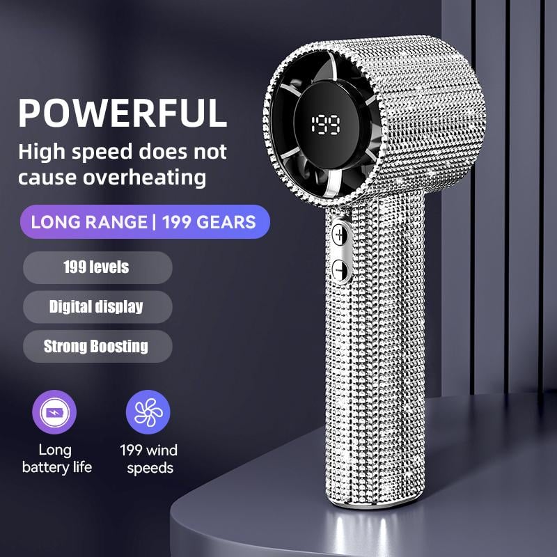 Diamond Luxury Handheld Turbo Fan – Diamond Luxury | Handheld Turbo |… – 💎