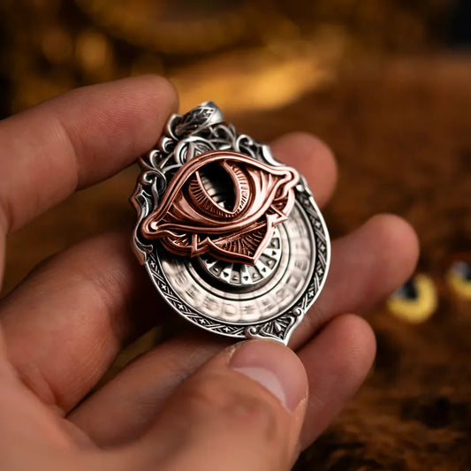 Tarot Vision Spinner Pendant – All-seeing Eye, 22 Major Arcana & Dual… – ☤️