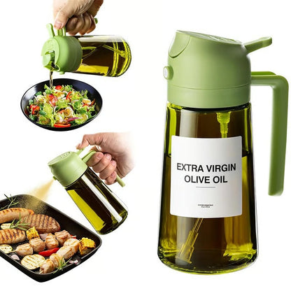 Hot Sale💕2 In 1 Glass Oil Sprayer & Dispenser – Sale💕2 Glass | Spra… – In