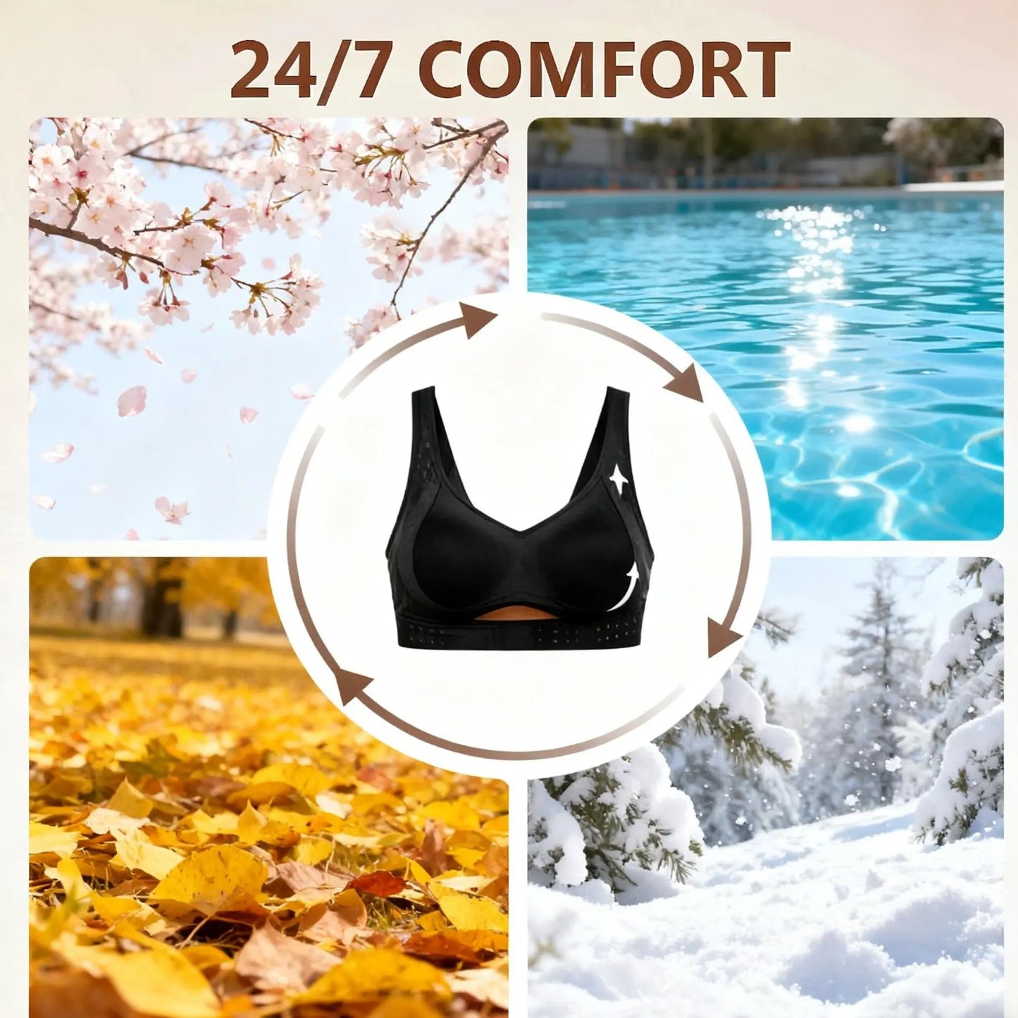 Soft Wireless Training Bra 🧘‍♀️ – Soft Wireless | Training 🧘‍♀️ | E… – Back