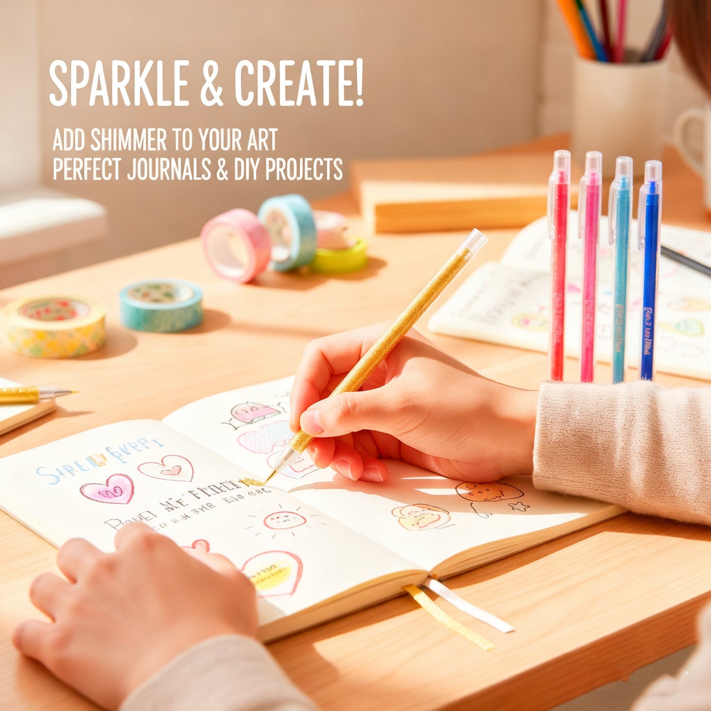 Glitter Gel Pen Set – Glitter | Best Value | Everyday Use – Don't Forget To Get