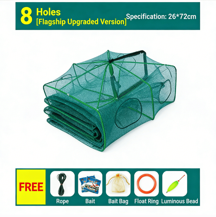 Magic Foldable Fishing Trap Net – Magic Foldable | Fishing Trap | Eve… – 🎣 The