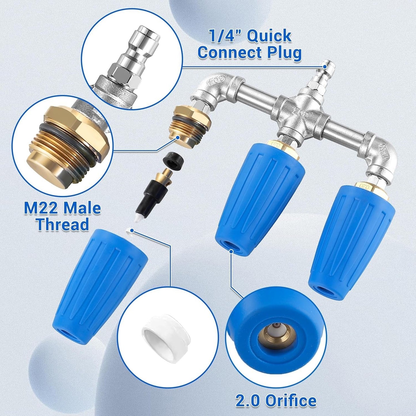 In-1 Triple Turbo Nozzle Pressure Washer – 360° Rotating, 4000 Psi,… – ❤️ All