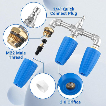 In-1 Triple Turbo Nozzle Pressure Washer – 360° Rotating, 4000 Psi,… – ❤️ All