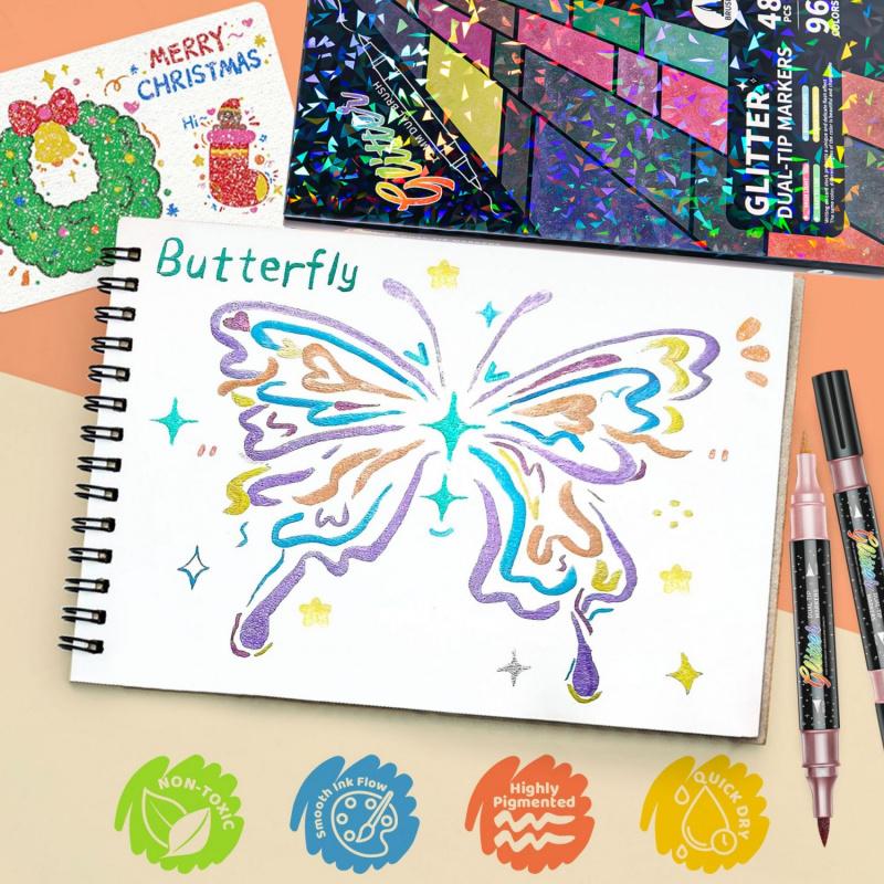 Glitter Effect Brush Markers – Glitter Effect | Brush Markers | Every… – ✨