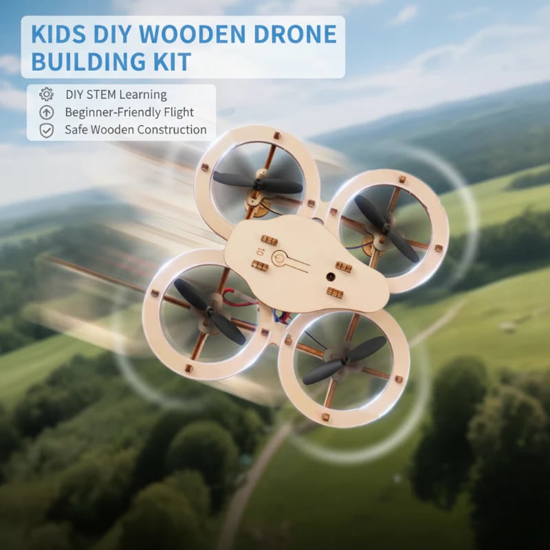 Kids Diy Wooden Drone Building Kit – Kids Wooden | Drone Building | K… –