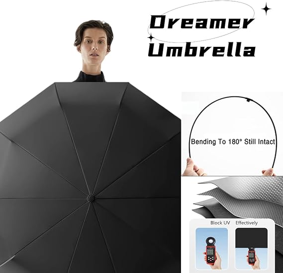 Compact Folding Umbrella – Compact Folding | Umbrella | Everyday Use – ☂️ Rain
