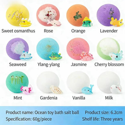 Kids Bath Bombs With Surprise Animal Toys Inside – Natural, Mega Bubb… – ❤️ All