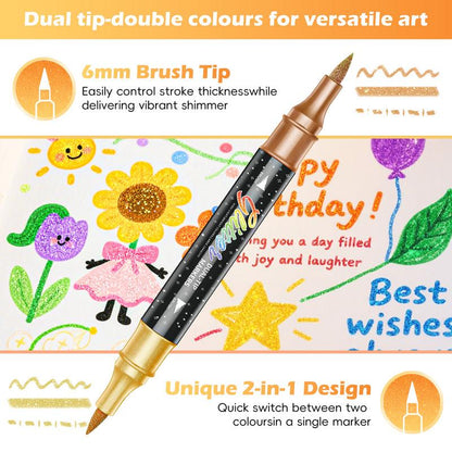 Glitter Effect Brush Markers – Glitter Effect | Brush Markers | Every… – ✨