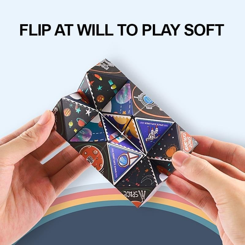 3D Kaleidoscope Fidget Cube – Infinite Flip Stress Relief Toy | 6 Styles