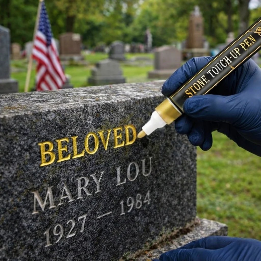 Golden Tombstone Marker Pen For Restoring Faded Grave Inscriptions – … – This