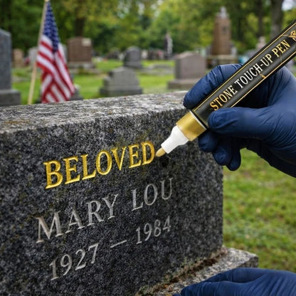 Golden Tombstone Marker Pen For Restoring Faded Grave Inscriptions – … – This