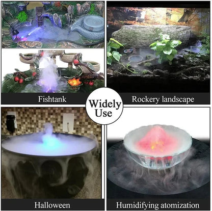 Ultrasonic Mist Maker Fogger – Auto Shut-off, Led Colorful Lights | I… – ✨