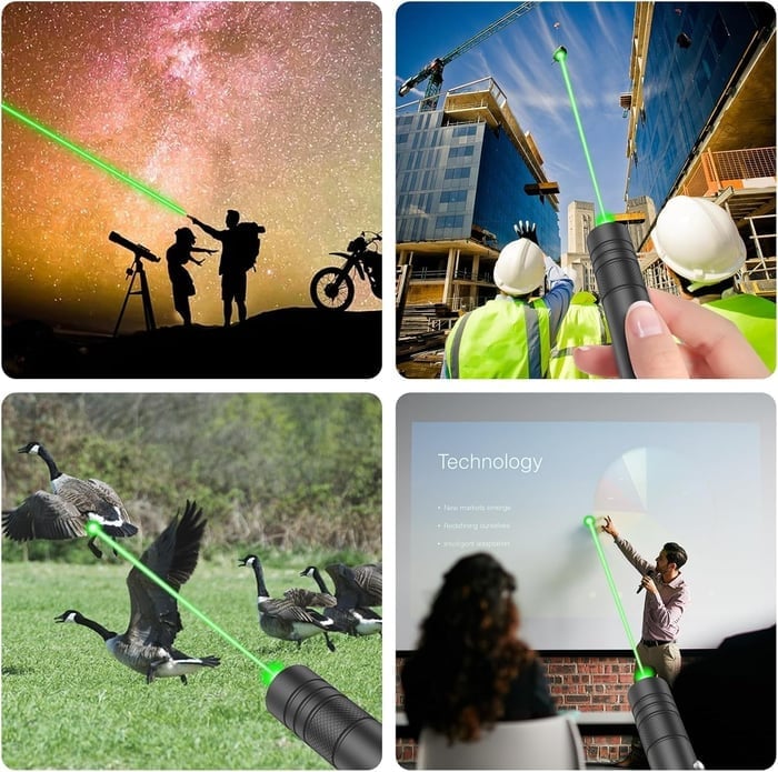 Starry Sky Laser Light Pointer – Green & Red Single-point Laser With … – 🛡️