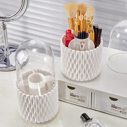 Spinning Makeup Brush Holder – Multi-compartment, Transparent, E… – 🔥 Hurry And
