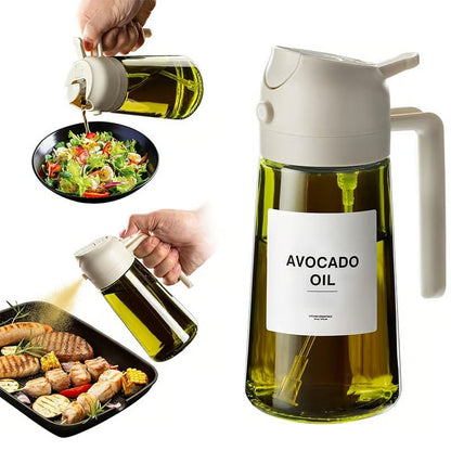 Hot Sale💕2 In 1 Glass Oil Sprayer & Dispenser – Sale💕2 Glass | Spra… – In
