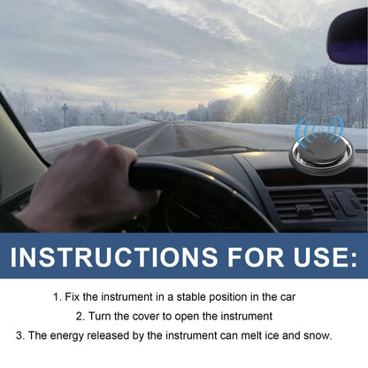 Solar Car De-Icing Device – Electromagnetic Auto Snow & Ice Remover | No Scraping